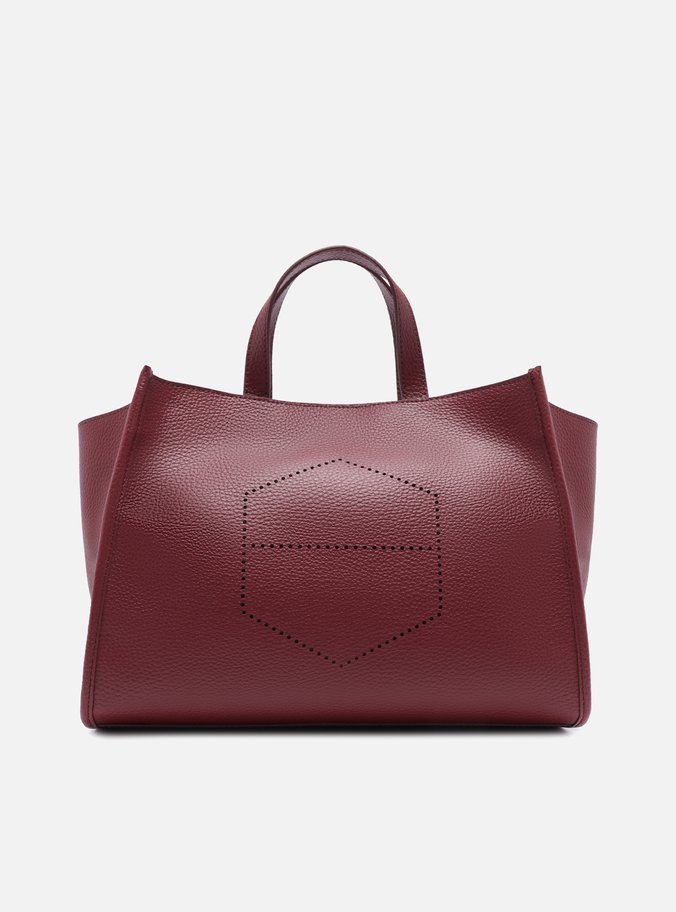 Bolsa Tote Vermelha Grande Logo Perfurado