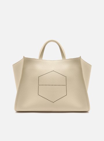 Bolsa Tote Off-White Grande Logo Perfurado